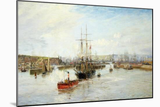 Entrance to Barry Dock, South Wales, 1897-William Lionel Wyllie-Mounted Giclee Print