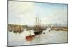 Entrance to Barry Dock, South Wales, 1897-William Lionel Wyllie-Mounted Giclee Print