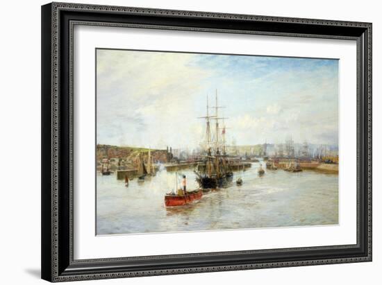 Entrance to Barry Dock, South Wales, 1897-William Lionel Wyllie-Framed Giclee Print