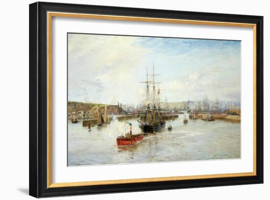 Entrance to Barry Dock, South Wales, 1897-William Lionel Wyllie-Framed Giclee Print