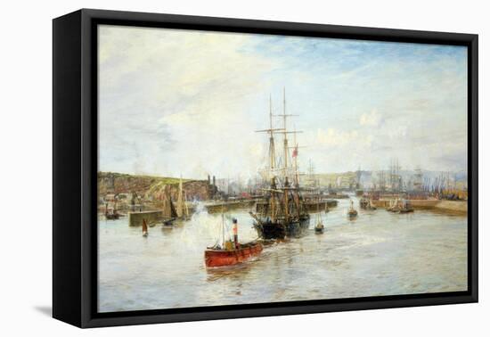 Entrance to Barry Dock, South Wales, 1897-William Lionel Wyllie-Framed Premier Image Canvas