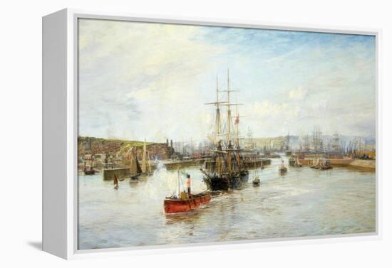 Entrance to Barry Dock, South Wales, 1897-William Lionel Wyllie-Framed Premier Image Canvas