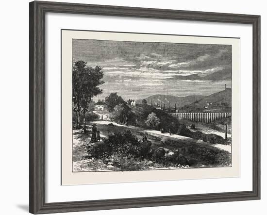 Entrance to Beaumont Park from the Town, Huddersfield, UK, 1883-null-Framed Giclee Print