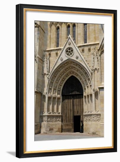 Entrance to Cathedrale Saint Andre, Bordeaux, UNESCO Site, Gironde, Aquitaine, France-Peter Richardson-Framed Photographic Print