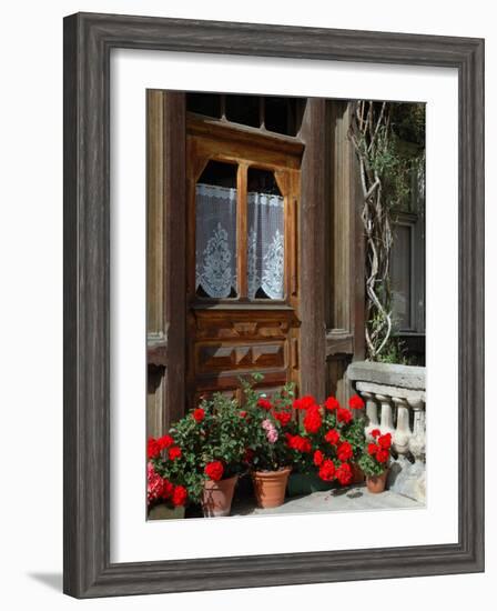 Entrance to Chalet Maria, Zermatt, Switzerland-Lisa S. Engelbrecht-Framed Photographic Print