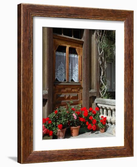 Entrance to Chalet Maria, Zermatt, Switzerland-Lisa S. Engelbrecht-Framed Photographic Print