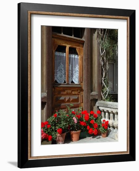 Entrance to Chalet Maria, Zermatt, Switzerland-Lisa S. Engelbrecht-Framed Photographic Print