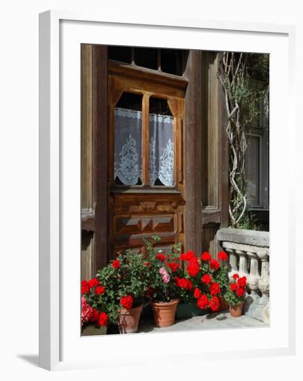 Entrance to Chalet Maria, Zermatt, Switzerland-Lisa S. Engelbrecht-Framed Photographic Print