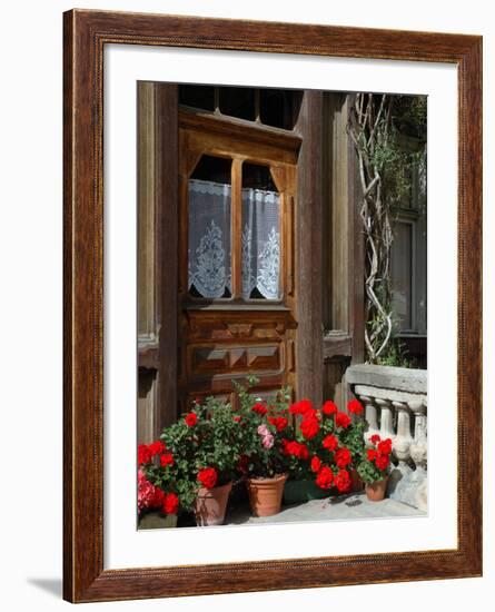 Entrance to Chalet Maria, Zermatt, Switzerland-Lisa S. Engelbrecht-Framed Photographic Print