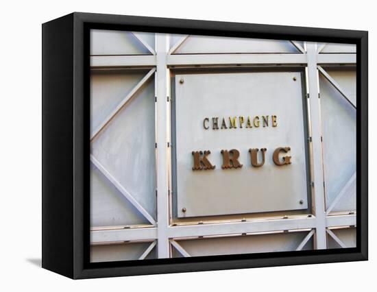 Entrance to Champagne Krug, Reims, Champagne, Marne, Ardennes, France-Per Karlsson-Framed Premier Image Canvas