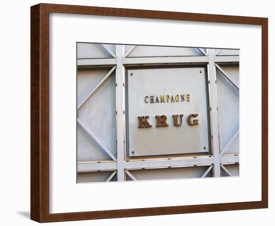 Entrance to Champagne Krug, Reims, Champagne, Marne, Ardennes, France-Per Karlsson-Framed Photographic Print