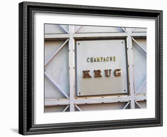 Entrance to Champagne Krug, Reims, Champagne, Marne, Ardennes, France-Per Karlsson-Framed Photographic Print