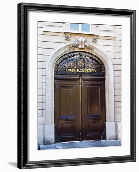 Entrance to Champagne Louis Roederer, Reims, Champagne, Marne, Ardennes, France-Per Karlsson-Framed Photographic Print
