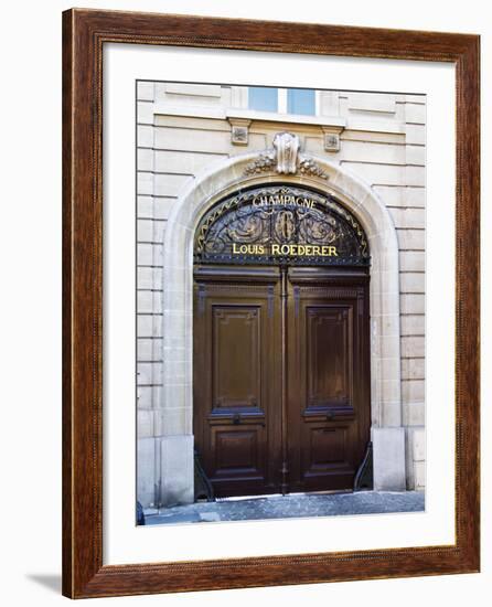 Entrance to Champagne Louis Roederer, Reims, Champagne, Marne, Ardennes, France-Per Karlsson-Framed Photographic Print