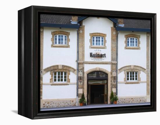 Entrance to Champagne Ruinart and Facade of Winery Building, Reims, Marne, France-Per Karlsson-Framed Premier Image Canvas