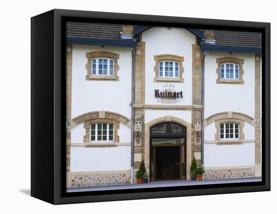 Entrance to Champagne Ruinart and Facade of Winery Building, Reims, Marne, France-Per Karlsson-Framed Premier Image Canvas