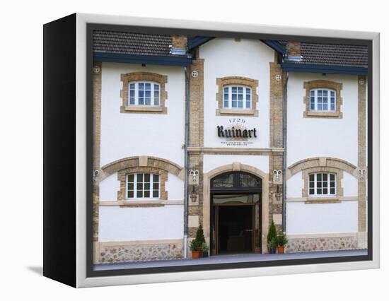 Entrance to Champagne Ruinart and Facade of Winery Building, Reims, Marne, France-Per Karlsson-Framed Premier Image Canvas