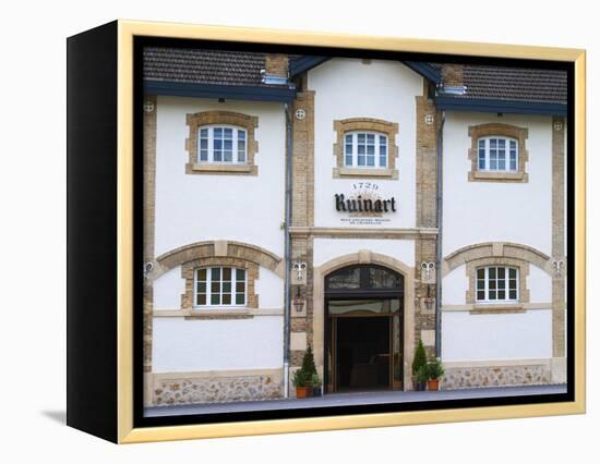 Entrance to Champagne Ruinart and Facade of Winery Building, Reims, Marne, France-Per Karlsson-Framed Premier Image Canvas