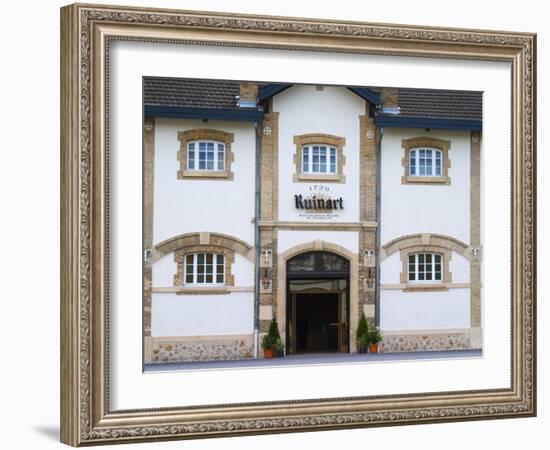 Entrance to Champagne Ruinart and Facade of Winery Building, Reims, Marne, France-Per Karlsson-Framed Photographic Print