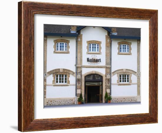 Entrance to Champagne Ruinart and Facade of Winery Building, Reims, Marne, France-Per Karlsson-Framed Photographic Print