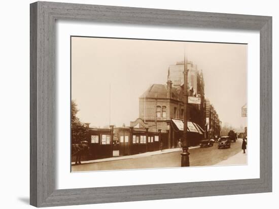 Entrance to Chelsea Football Ground, C. 1920-null-Framed Photographic Print