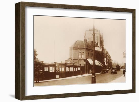 Entrance to Chelsea Football Ground, C. 1920-null-Framed Photographic Print