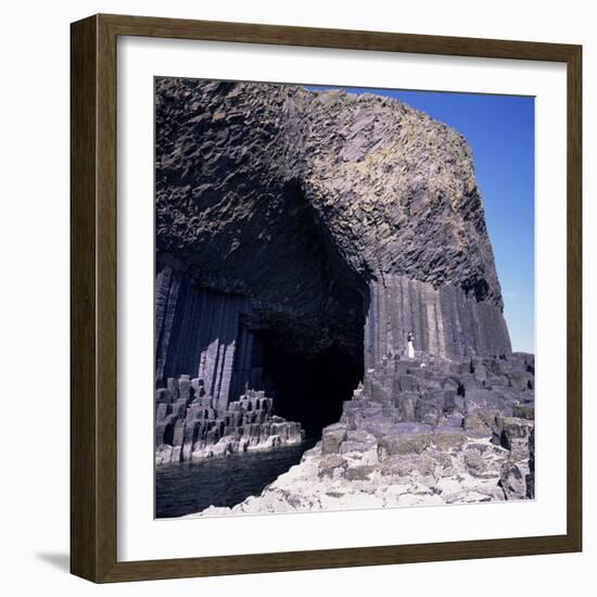 Entrance to Fingal's Cave, Columnar Basalt Rock, Island of Staffa, Inner Hebrides-Geoff Renner-Framed Photographic Print