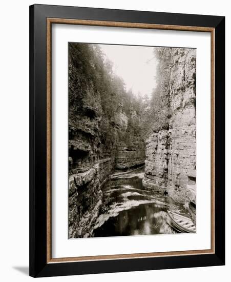 Entrance to Flume, Ausable Chasm, N.Y.-null-Framed Photo