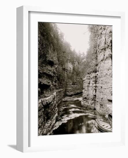 Entrance to Flume, Ausable Chasm, N.Y.-null-Framed Photo