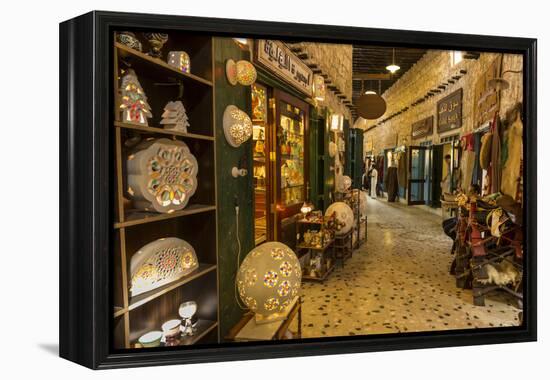 Entrance to Gold Souq, from Alleyway of Souq Waqif, Doha, Qatar, Middle East-Eleanor Scriven-Framed Premier Image Canvas