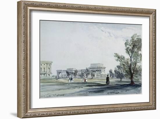 Entrance to Hyde Park at Hyde Park Corner-William Clark-Framed Giclee Print