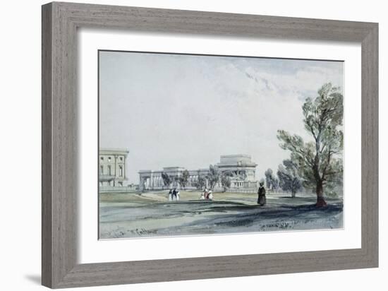 Entrance to Hyde Park at Hyde Park Corner-William Clark-Framed Giclee Print
