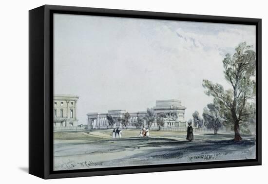 Entrance to Hyde Park at Hyde Park Corner-William Clark-Framed Premier Image Canvas
