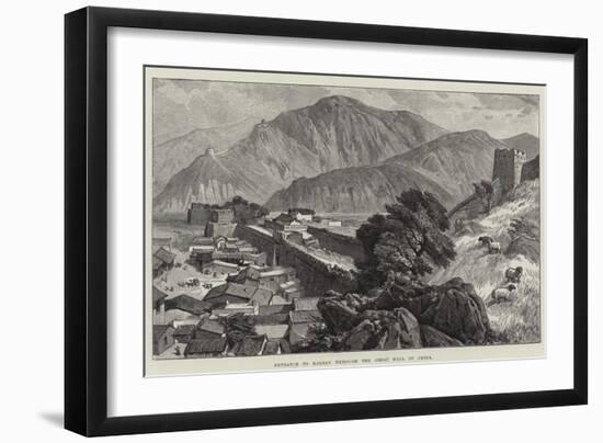 Entrance to Kalgan Through the Great Wall of China-null-Framed Giclee Print