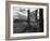 Entrance to Manzanar Relocation Center-Ansel Adams-Framed Photo