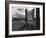 Entrance to Manzanar Relocation Center-Ansel Adams-Framed Photo