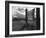 Entrance to Manzanar Relocation Center-Ansel Adams-Framed Photo