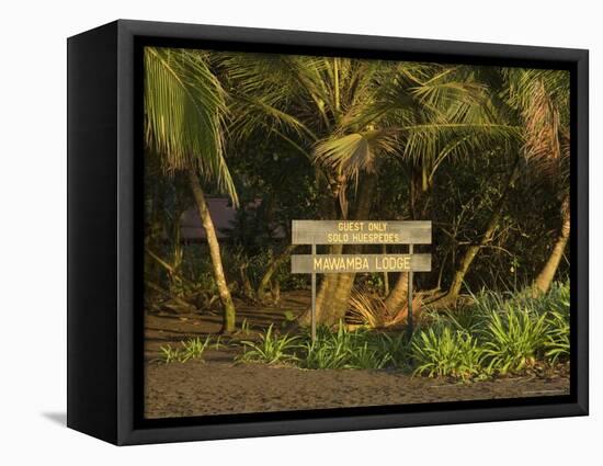 Entrance to Mawamba Eco Lodge from Tortuguero Beach, Tortuguero National Park, Costa Rica-R H Productions-Framed Premier Image Canvas