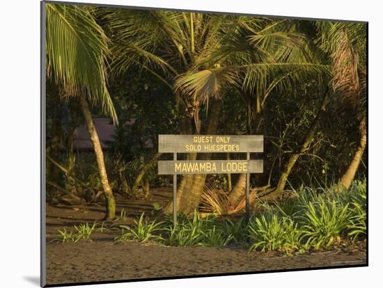 Entrance to Mawamba Eco Lodge from Tortuguero Beach, Tortuguero National Park, Costa Rica-R H Productions-Mounted Photographic Print