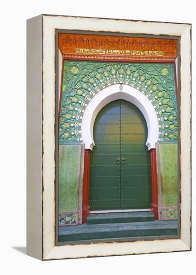 Entrance to Mosque, Tangier, Morocco, North Africa, Africa-Neil Farrin-Framed Premier Image Canvas