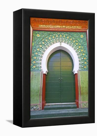 Entrance to Mosque, Tangier, Morocco, North Africa, Africa-Neil Farrin-Framed Premier Image Canvas