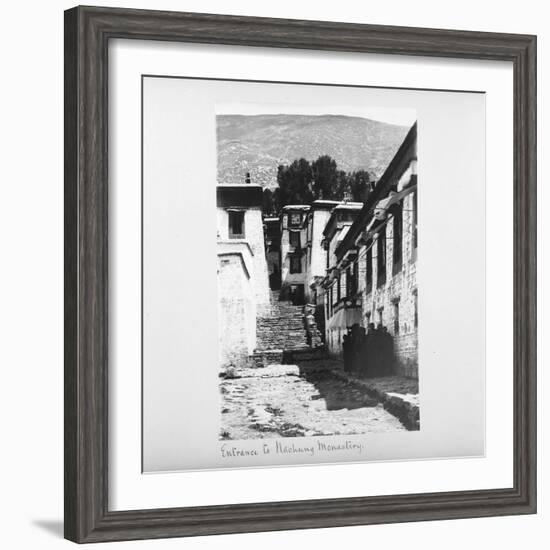 Entrance to Nachung Monastery, Tibet, 1903-04-John Claude White-Framed Giclee Print