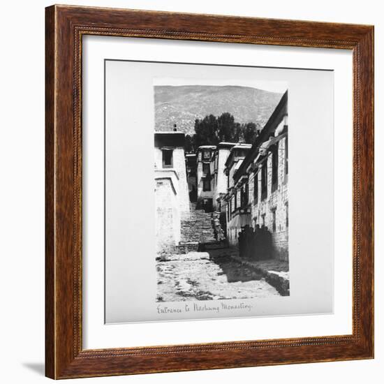 Entrance to Nachung Monastery, Tibet, 1903-04-John Claude White-Framed Giclee Print