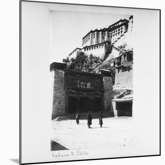 Entrance to Potala, Lhasa, Tibet, 1903-04-John Claude White-Mounted Giclee Print