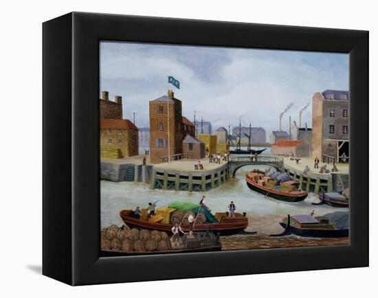 Entrance to Regent's Canal Dock-Margaret Loxton-Framed Premier Image Canvas