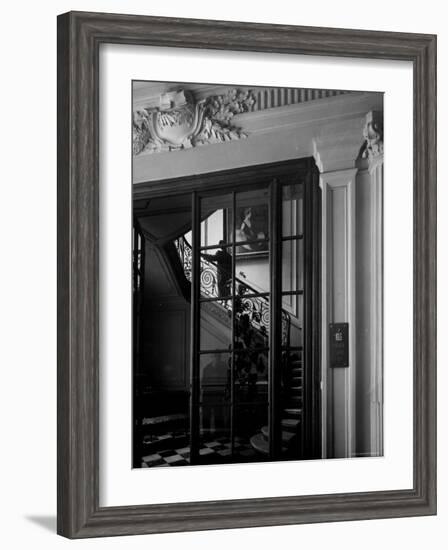 Entrance to Roger Fare Glove Factory in Paris-Gjon Mili-Framed Photographic Print