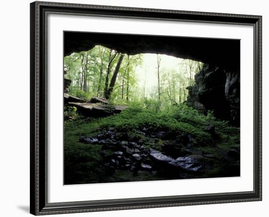 Entrance to Russell Cave National Monument, Alabama, USA-William Sutton-Framed Photographic Print