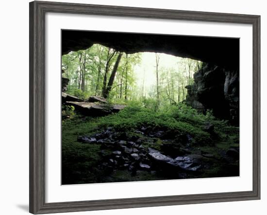 Entrance to Russell Cave National Monument, Alabama, USA-William Sutton-Framed Photographic Print