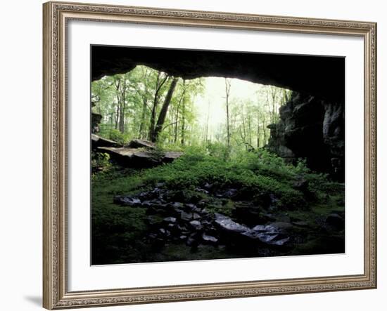 Entrance to Russell Cave National Monument, Alabama, USA-William Sutton-Framed Photographic Print