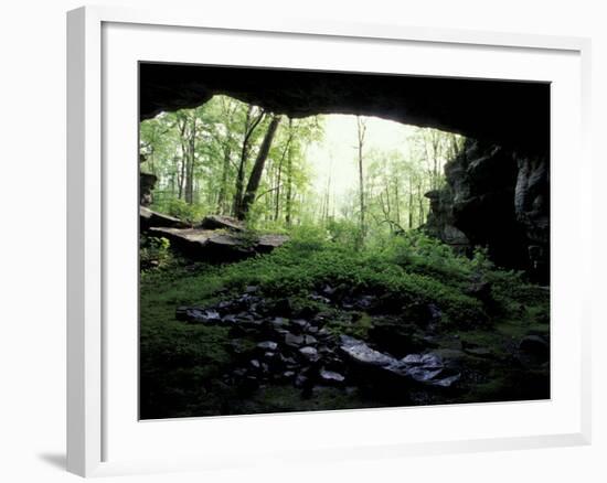 Entrance to Russell Cave National Monument, Alabama, USA-William Sutton-Framed Photographic Print